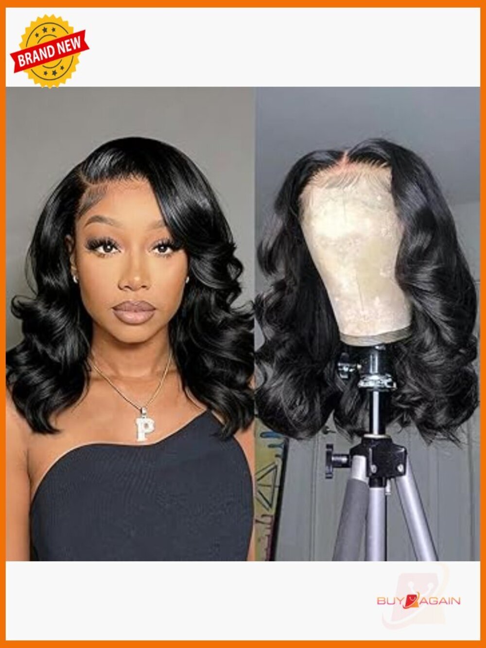Human Hair Bob Wig 13x4 Lace Front Body Wave 180% Density Pre Plucked Glueless